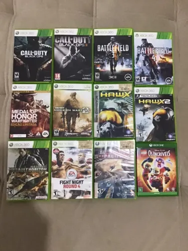 Jogos Originais Xbox 360 (e 1 de Xbox One) - Ótimo Estado