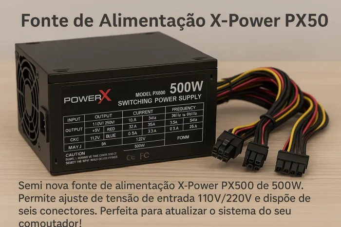 Fonte powerx 500w