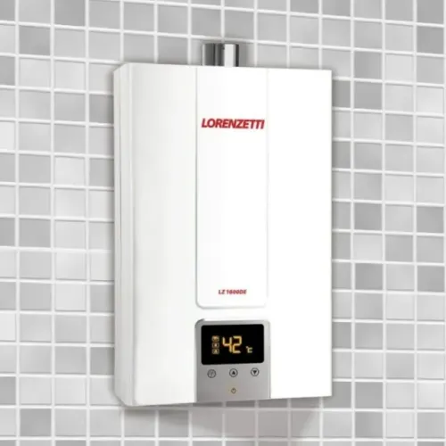 Aquecedor de Água a Gás Digital 15L LZ 1600DE-B Bivolt Lorenzetti