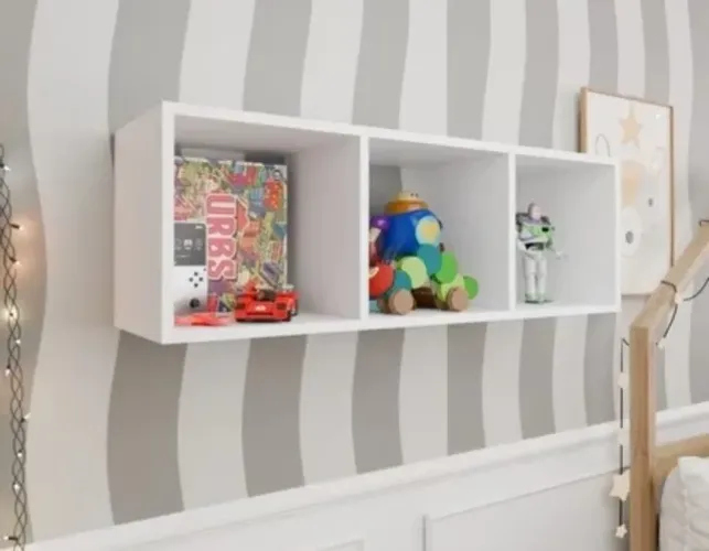 Nicho/Prateleira de Parede Branco MDF