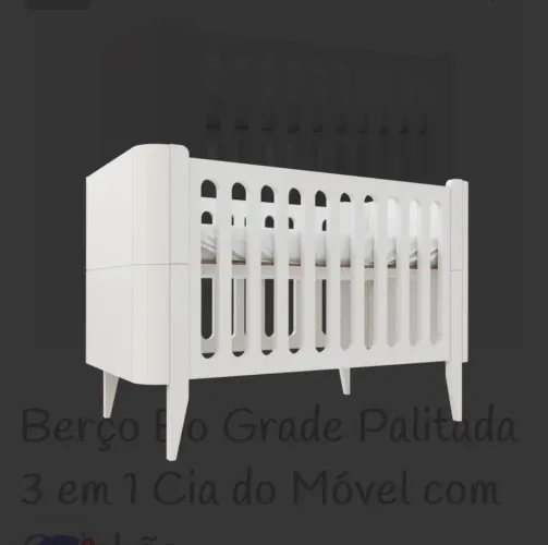 Berço americano 3x1 - Madeira -  C&A do Móvel