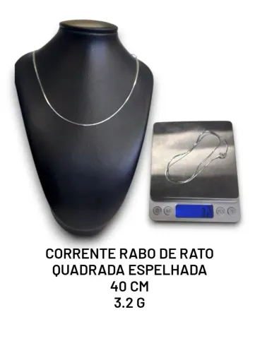 Corrente de Prata Rabo de Rato