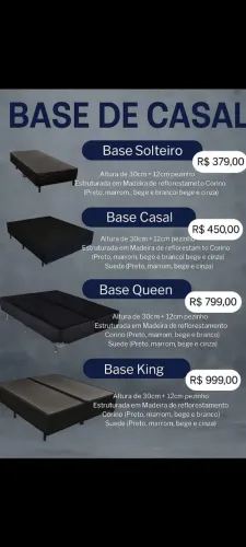 Super Oferta de Bases para todos os modelos de Colchões