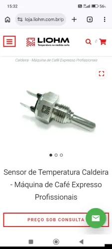 Sensor temperatura máquina de café 
