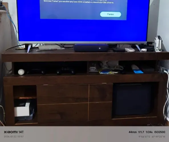 rack tv + tv philips 4k 50 polegadas