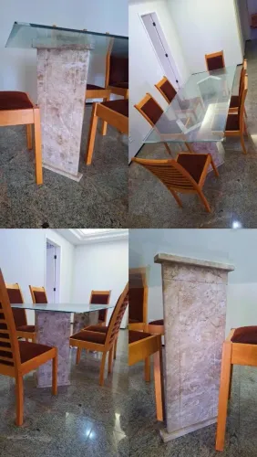 Vende-se Mesa 6 lugares e cama casal