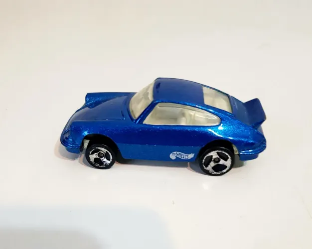 Hot Wheels Porsche Carrera - Azul com rodas raios vintage 1:64 de 2000