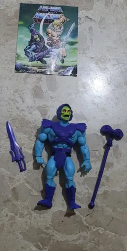 Boneco esqueleto vilão heman action figure Mattel mestres do universo