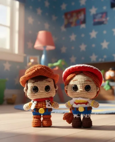 Woody Jessie Toy Story Amigurumi Boneco Funko Personalizado Artesanal Presente