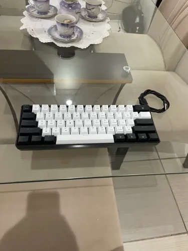 Teclado mecânico Swift azul tamanho 60% nunca usado!