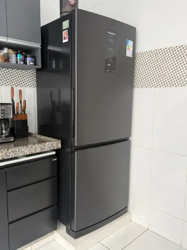 Geladeira Panasonic duplex inverse preta
