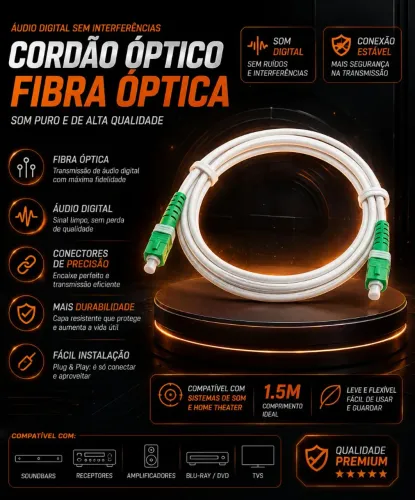 cordão óptico (patch cord) de fibra óptica