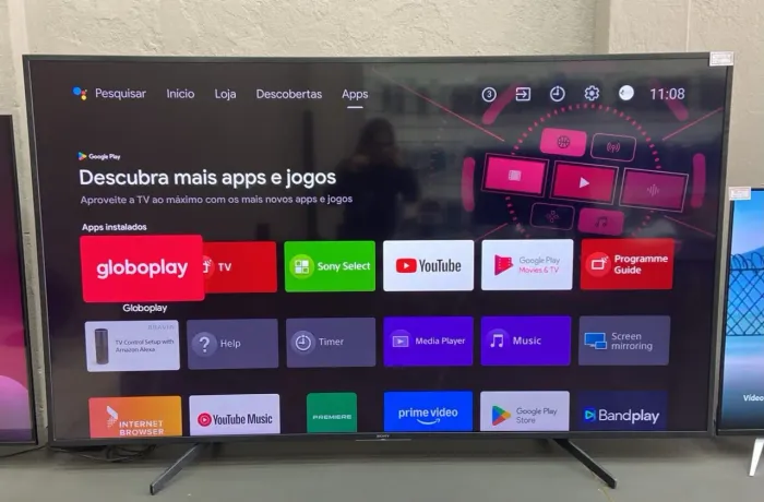 Smart Tv Sony 75 polegadas 4k UHD sistema android+comando de voz