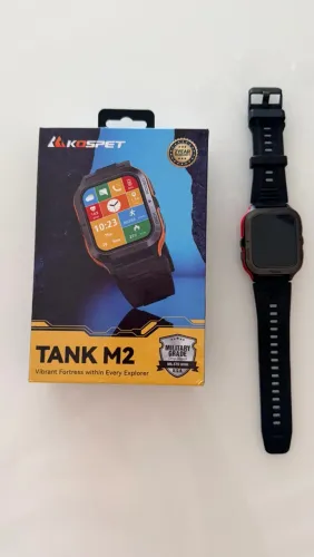 Smartwatch Kospet Tank M2 Red IP69k vermelha e preta