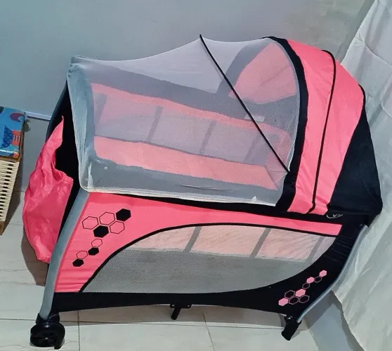 Berço portátil Baby style Rosa