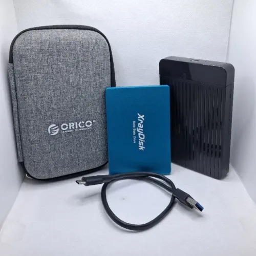 SSD de metal sata3 Xraydisk 1TB com case e bolsa para armazenar