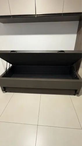 Cama box baú blindada com cama auxiliar