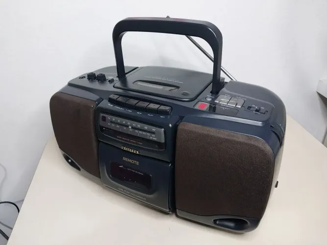 Micro System Aiwa CSD-EX220 - Vintage Anos 90 muito bonito e funcionando