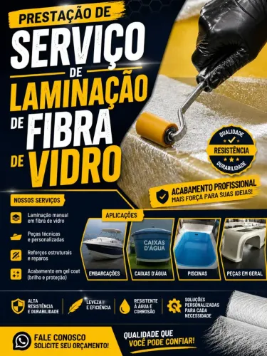 Serviços de Laminação em fibra de Vidro