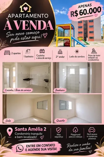 Vendo apartamento na Santa Amélia