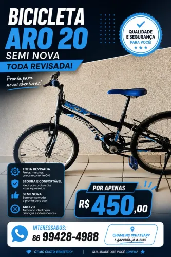 Vendo uma bicicleta 
