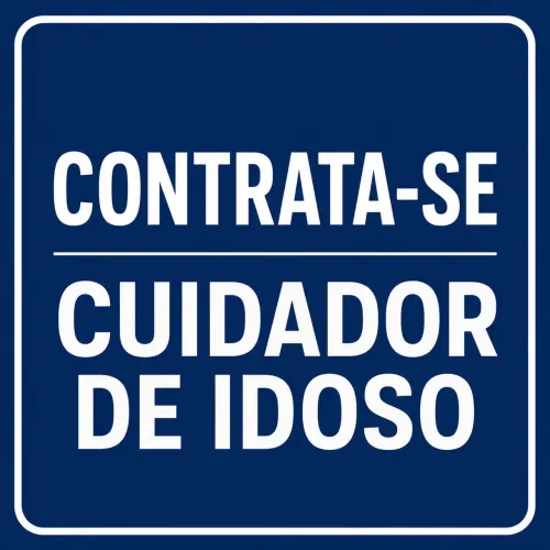 Vaga para cuidador de idoso
