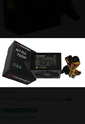 FONTE GAMER 750 WATTS