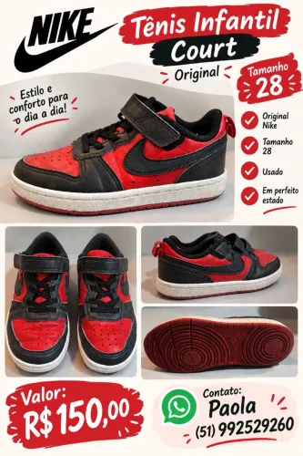 Tênis Nike Court Infantil