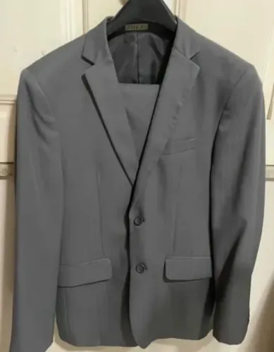 Terno Masculino Cinza - Tam. 50 - Usado 1X