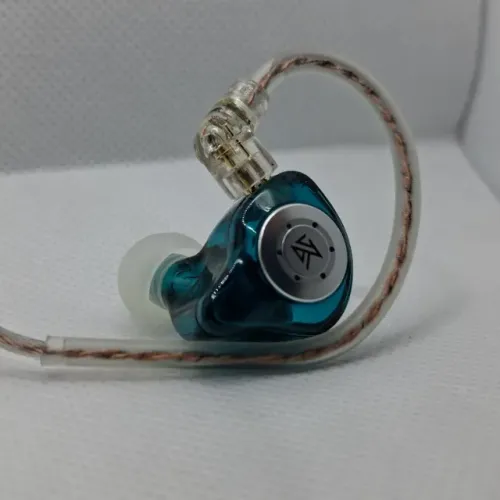 fone kz edx pro ciano + case para guardar