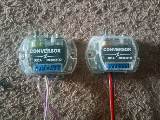Conversor de áudio rca para som automotivo 