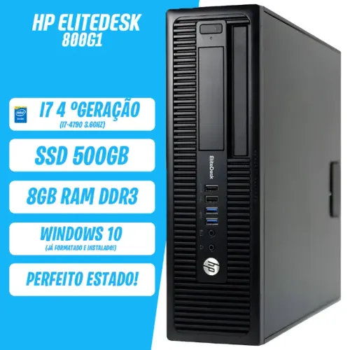 Computador - i7 de 4º geração (i7 4790), 8gb de ram e SSD de 500GB! (HP ELITEDESK) (Intel)
