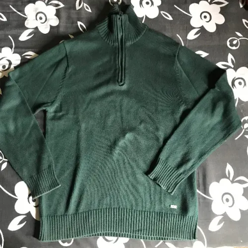 blusa de lã verde linha malha industry leader tamanho g