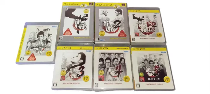 Coleção Ryuu ga Gotoku / YAKUZA 1 + 2 + Kenzan! + 3 + 4 + 5 + 1 & 2 HD Edition - PS3