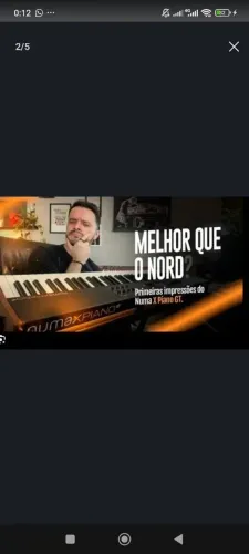 Teclado digital Numa GT Piano 88 tc único dono