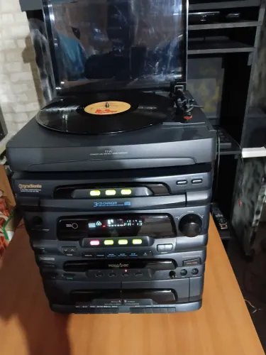 Som gradiente com toca disco