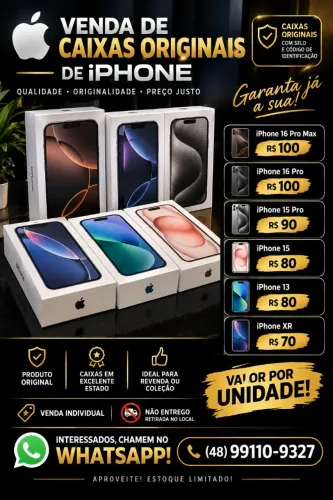Caixas de iPhone ORIGINAIS