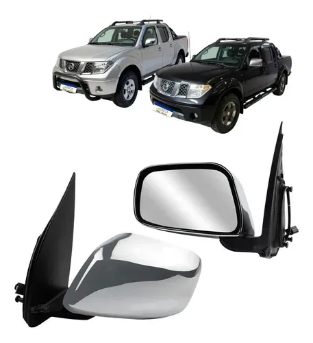 Retrovisor Elétrico Cromado Nissan Frontier 2008 A 2016