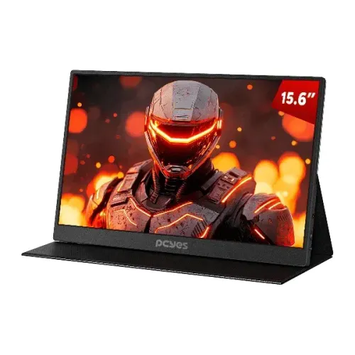 Monitor Portatil Pcyes Quartzo Q15F 15,6" Flat Fhd Ips 60Hz 5Ms Mini Hdmi/Usb Type-C Black
