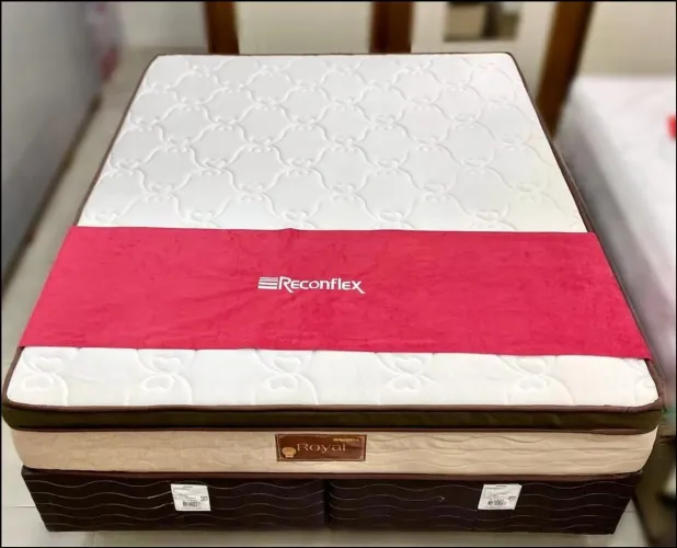 Cama Box Queen Size Royal Reconflex - Conforto e Qualidade!