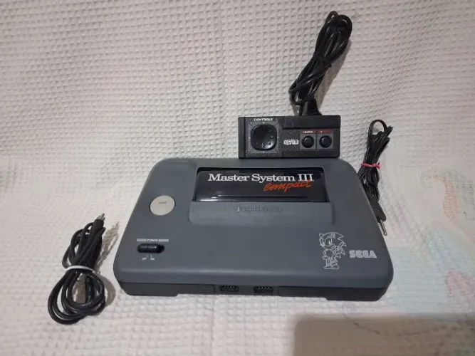 master system 3 sonic na memória controle original