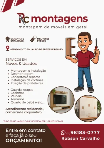 Montador de móveis em Lauro de Freitas