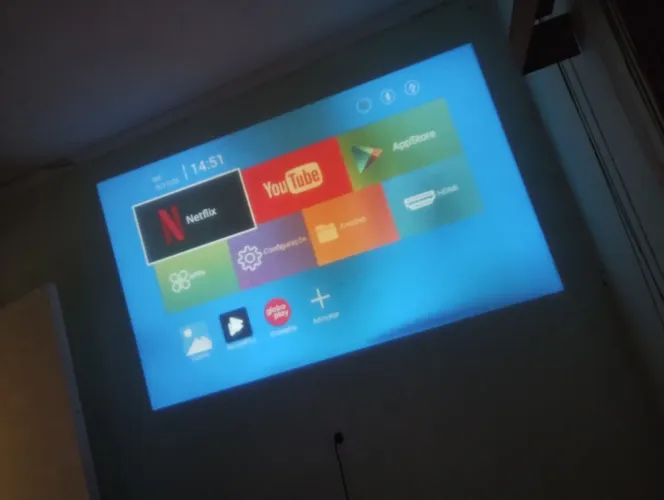 Projetor Android com aplicativos