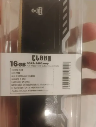Memória ram ddr5 16gb 6400mhz