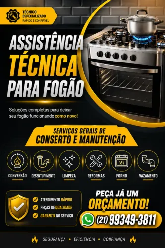 ASSISTÊNCIA TÉCNICA FORNO E FOGÃO