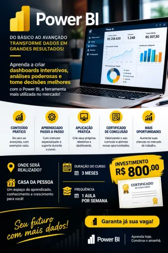 Power BI Mentoria Individual Power BI - Do Zero ao Avançado