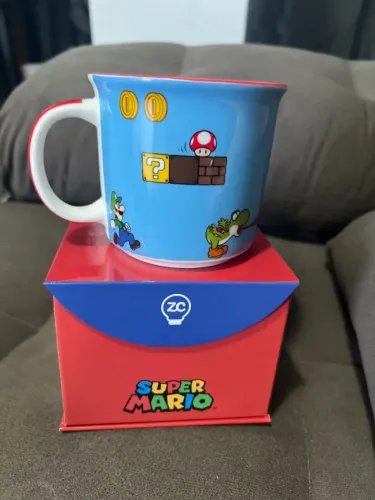 Caneca Super Mario World Nintendo 350ml Cerâmica