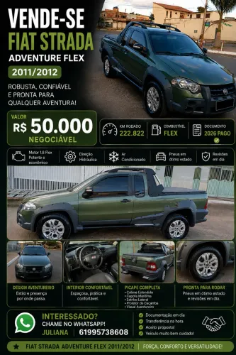 Fiat Strada Adventure 1.8/ 1.8 Locker Flex CE 2012