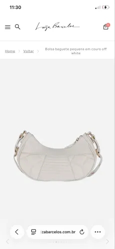 Bolsa baguetes Luiza Barcelos couro 