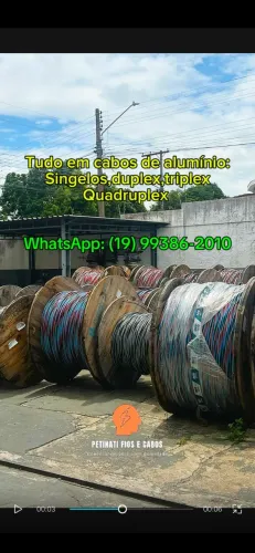 Cabo de alumínio singelo, duplex, tríplex e quadruplex todas as bitolas